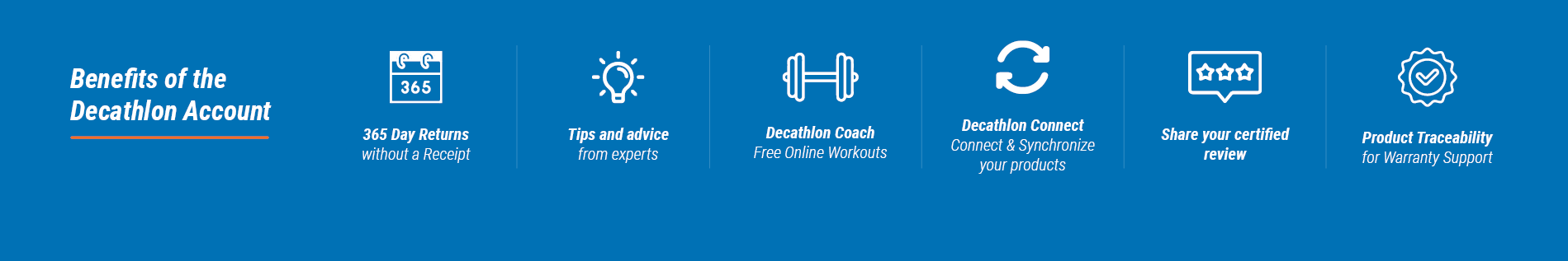 image of benefits of the decathlon account